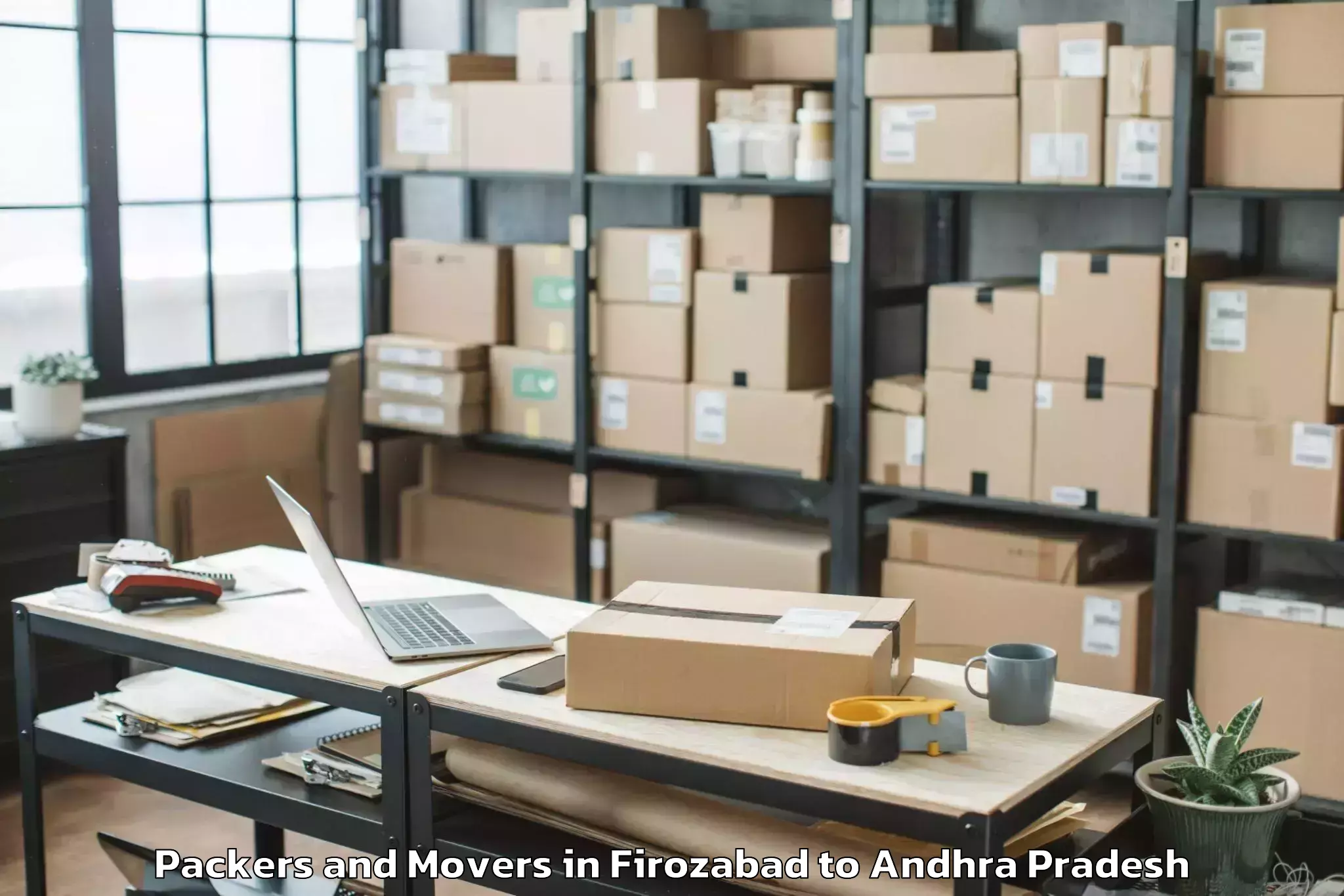 Efficient Firozabad to Tadikonda Packers And Movers